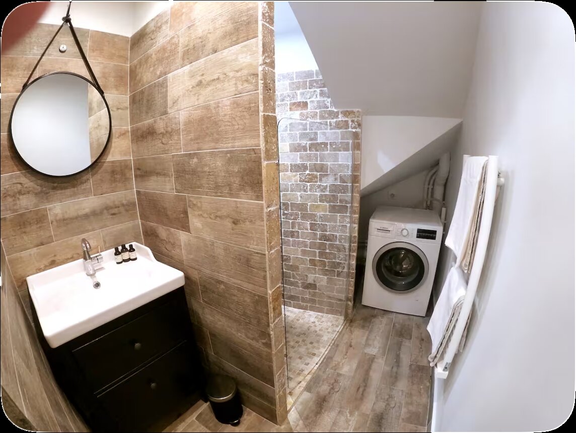 Deuxième salle de bain avec lave-linge, Casa Suquet